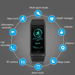 2019 Reloj Inteligente Deportivo Actividad Física Rastreador de Ritmo Cardíaco Reloj de Presión Arterial Compatible con Sms / Whatsapp / Facebook / Twitter 30 2019 Reloj Inteligente Deportivo Actividad Física Rastreador de Ritmo Cardíaco Reloj de Presión Arterial Compatible con Sms / Whatsapp / Facebook / Twitter 30