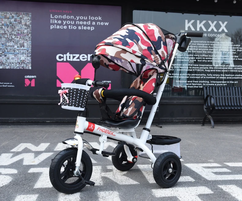 Cheap New Brand 1-6 Years Child Tricycle High Quality Swivel Seat Child Tricycle Bicycle Baby Buggy Stroller Bmx Baby Car Bike 12