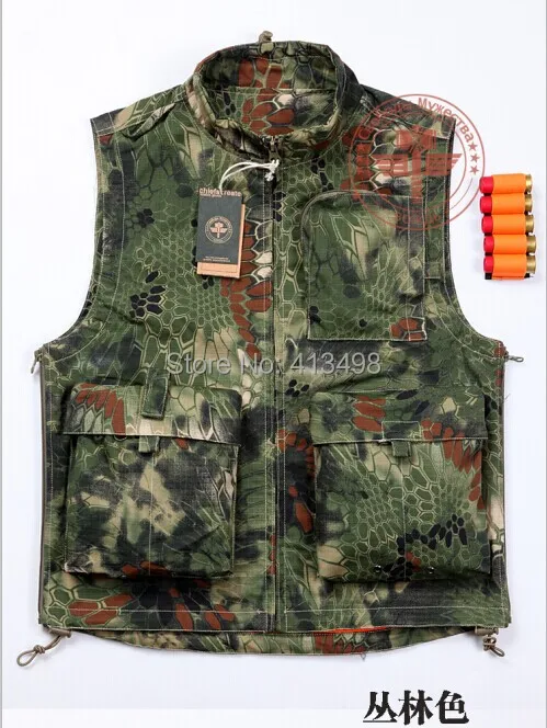 

Chiefs Rattlesnake Men's Outdoor Vest in mandrake / highlander / typhon / nomad camouflage hunting Camera Vest