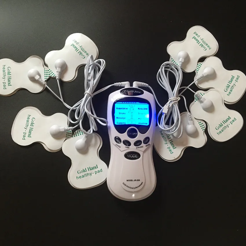 100pcs/lot EMS Tens Therapy Machine Unit Body Slimming Pulse Massage Electric Muscle Stimulator