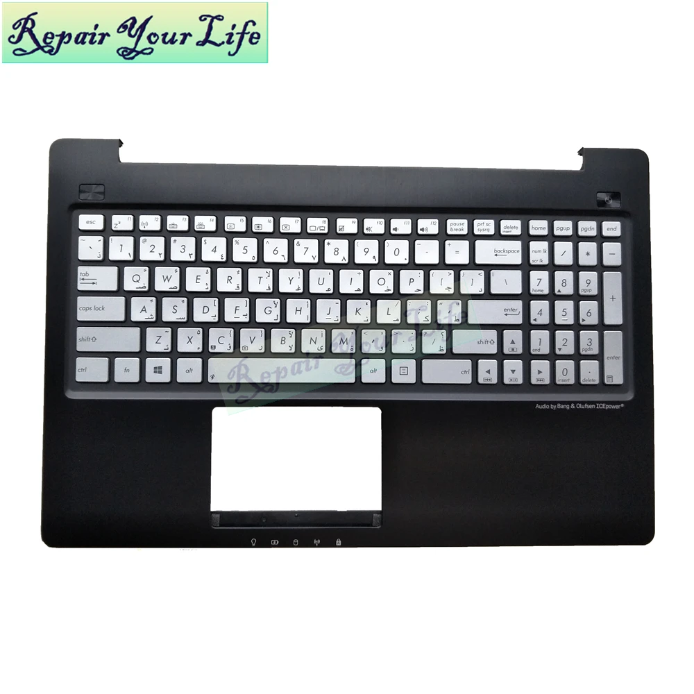 

New Arabic Laptop keyboard for ASUS N550JA N550JV N550JX N550LF AR backlit keyboard with black C shell New Original 0KN0-N43AR23