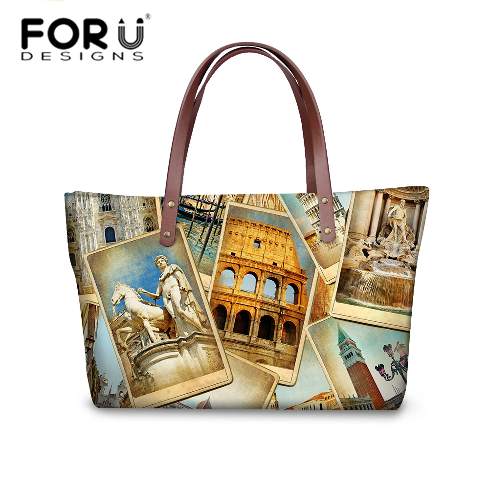 

FORUDESIGNS Bags Handbag Women High Quality Women's Shoulder Bags Designer Lady Top Handle Bags Bolsas Vintage Eiffel Hand Bags