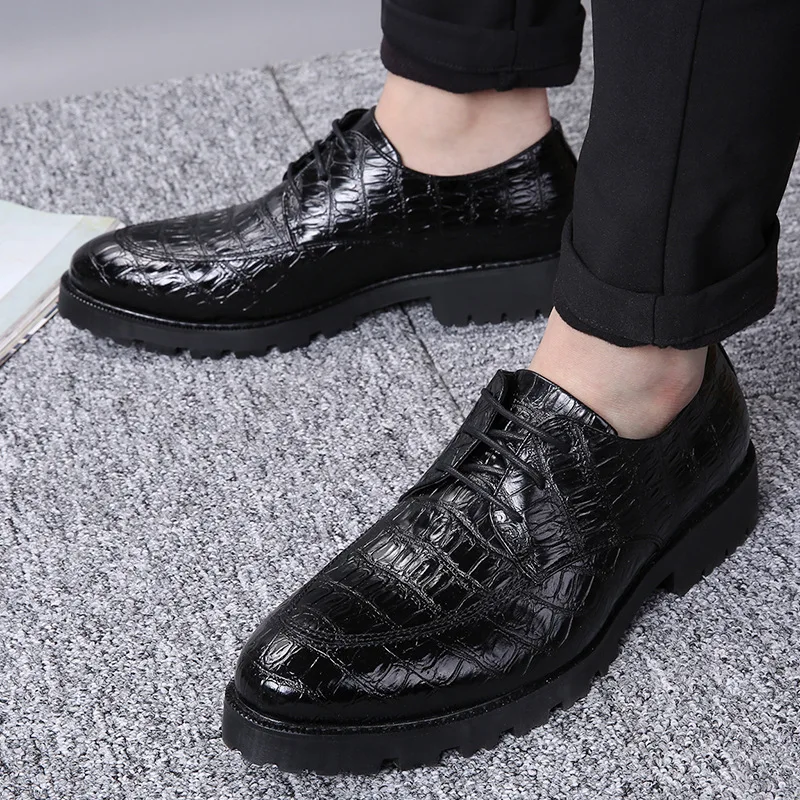 Mode En DesignerMpx8116181 Printemps Cuir Haute Hommes Marque Qualité De Noir Confortable Chaussures 2IW9eHYDE