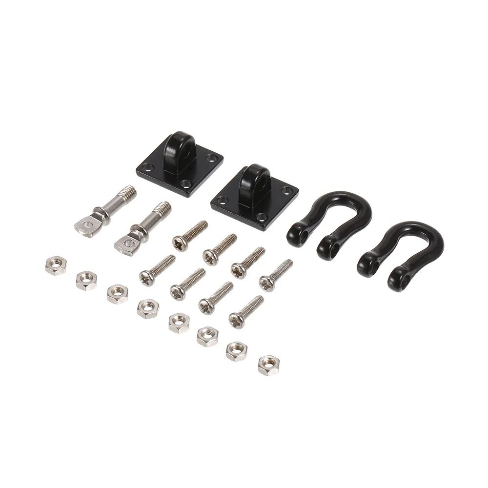 4pcs Metal Trailer Towing Buckle Tow Shackle Hook for RC Car 110 Axial SCX10 TAMIYA CC01 RC4WD D90 D110 RC Crawler Model Part (5)