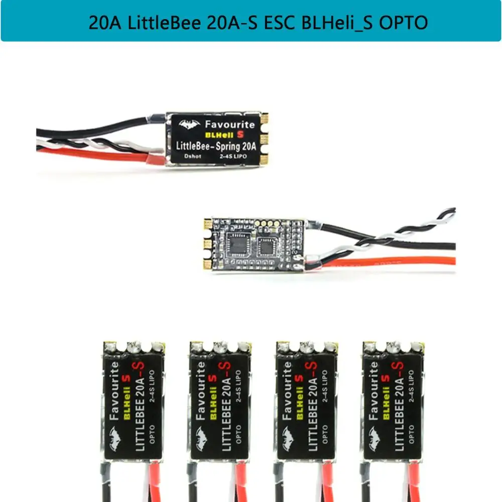 Лидер продаж запчасти для мультикоптера FVT Favourite 20A LittleBee S ESC blheli _ OPTO 2 4S поддержка