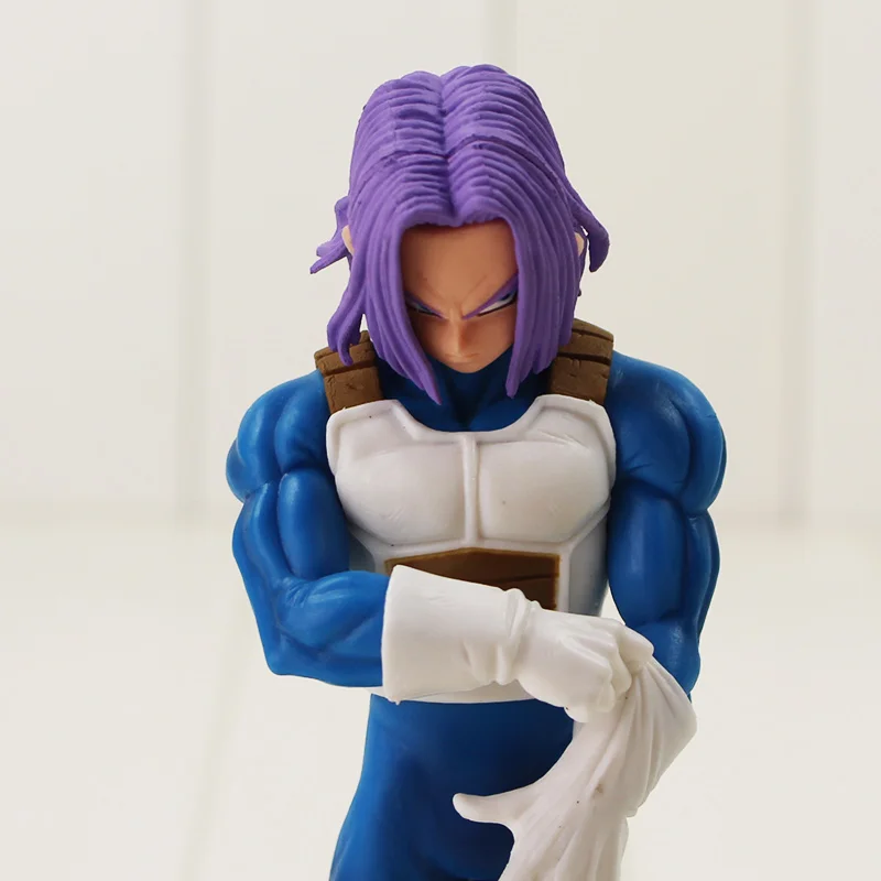 18 см Dragon Ball Z фигурка trunks игрушка Future trunks трусы с боевой костюм перчатки Аниме Драконий жемчуг зет модель куклы с основанием