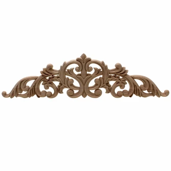 

VZLX Floor Carving Wood Carving Natural Wood Appliques For Furniture Cabinet Home Decoration Maison Accessories Wood Furniture