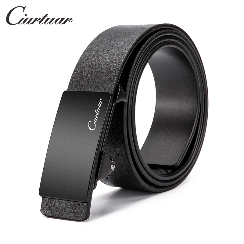 

2019 Ciartuar New cow genuine leather belt man cowhide automatic buckle belts split leather belts riem ceinture homme gьrt