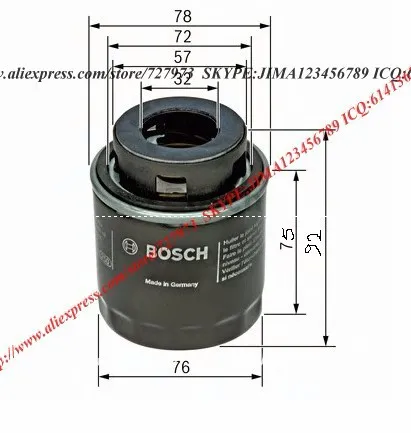 JICOSMOSLU: масляный фильтр для VW SKODA сиденья A3 03C 115 561 J 03C 115 561 B 03C115561B F 026 407 079 1.54704E+ 11