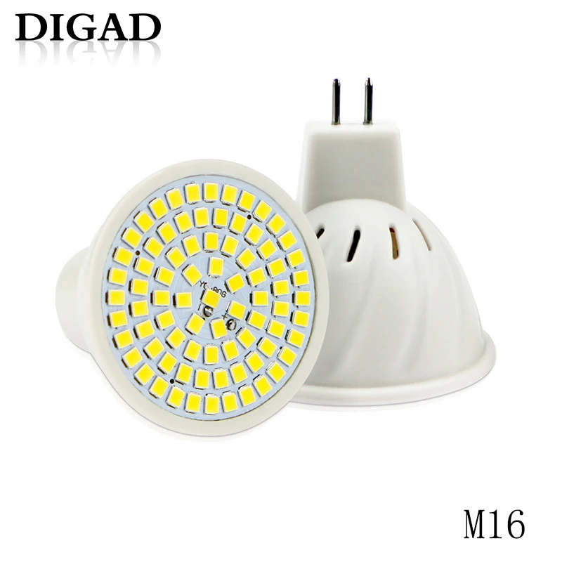 Точечный светодиодный светильник 220 В GU10 MR16 GU5.3 E27 48 60 80LED s lampara B22 bombillas led E14 gu 10 2835 5W
