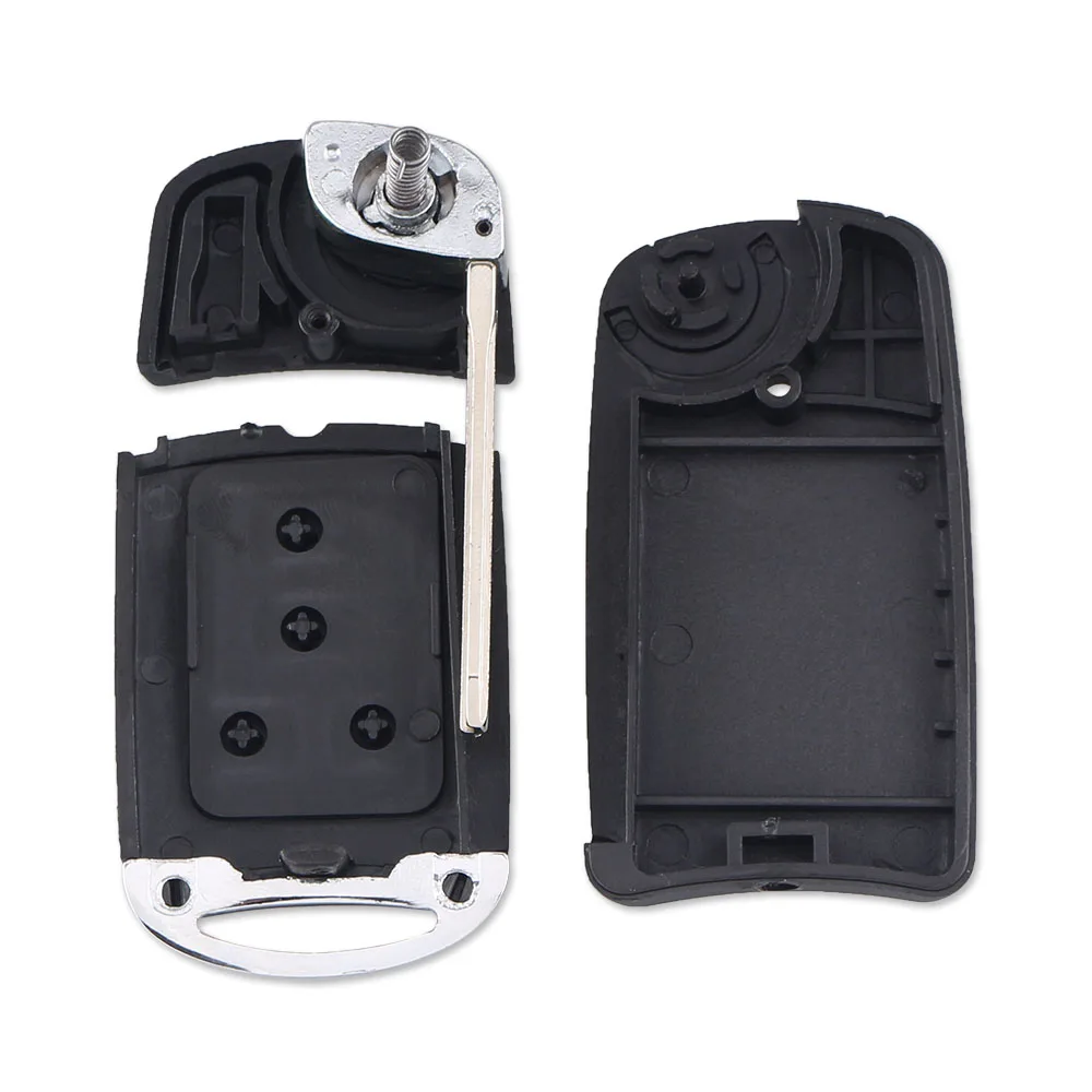 Dandkey измененный 4 кнопки флип-ключ для автомобиля корпус Fob чехол для Toyota RAV4 Camry Corolla 2012 2013 ключ TOY43 лезвие