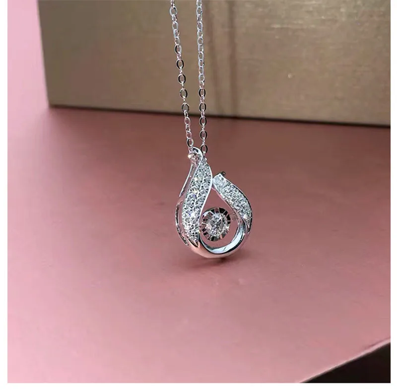 Jewelry 18K gold natural South African Diamond  Necklace Wedding gifts HI002  with a certificate