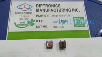 

DTSM-61R-V 6X6X4.3MM Diptronics Tact Switch Surface Mounting Type