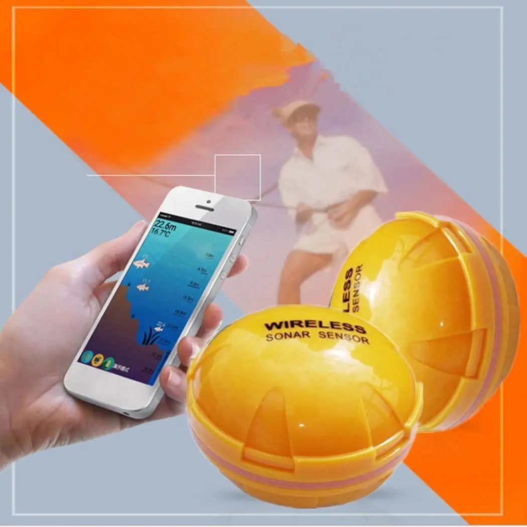 

Wireless Portabe Sonar Sensor APP Phone Bluetooth Intelligent Fishing Fish Finder