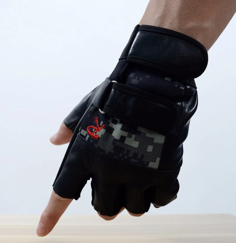 Модные полуботинки палец перчатки Короткие руки Вес тренажерный зал перчатки для Для мужчин и Для женщин Фитнес s спортивные перчатки велосипед Фитнес перчатки