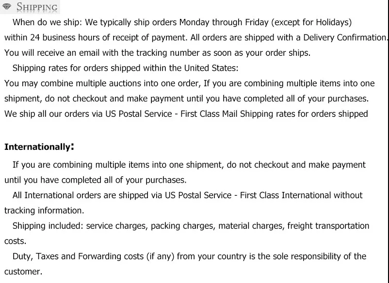 SHIPPING