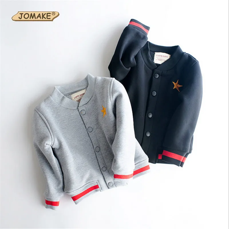 

Children Winter Thick Baseball Jacket&Outwear Baby Boys Long Sleeve Stripe Coat Fashion Digital Printed Warm Kids Clothing