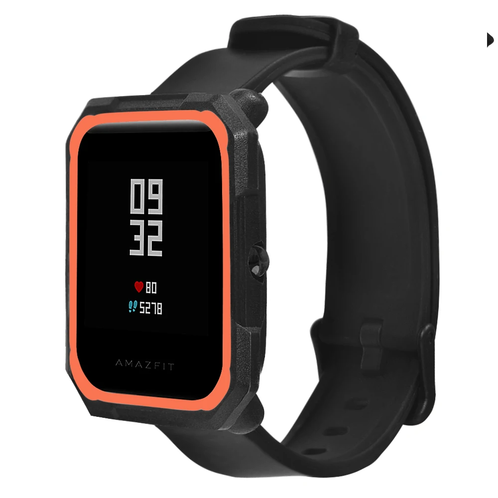 Мягкий защитный силиконовый чехол для Xiaomi Huami Amazfit Bip Youth Watch, Двухцветный силиконовый чехол