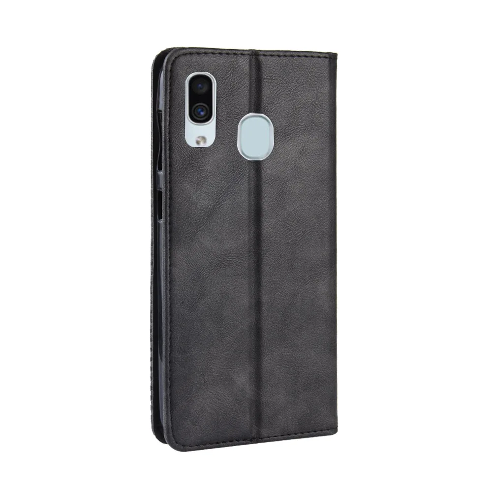 Samsung Galaxy A30 Retro leather flip case_8