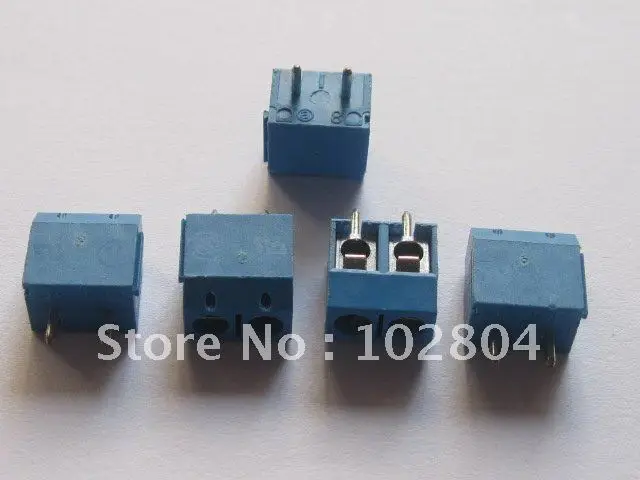 

2pin 5.08mm Screw Terminal Block Blue Connector 500 Pcs Per Lot HIGN Quality HOT Sale
