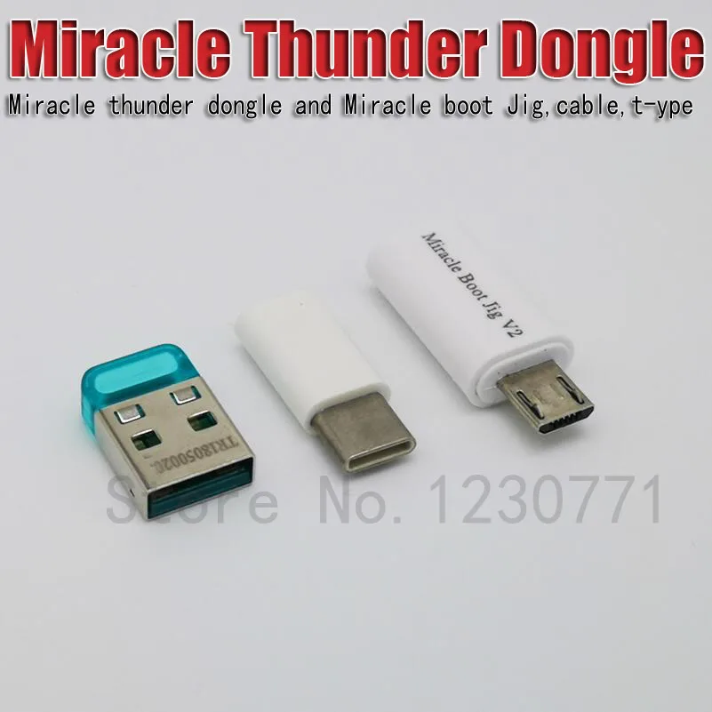 Последняя чудо Thunder ключ и чудо-Miracle boot Jig и кабель Тип-C