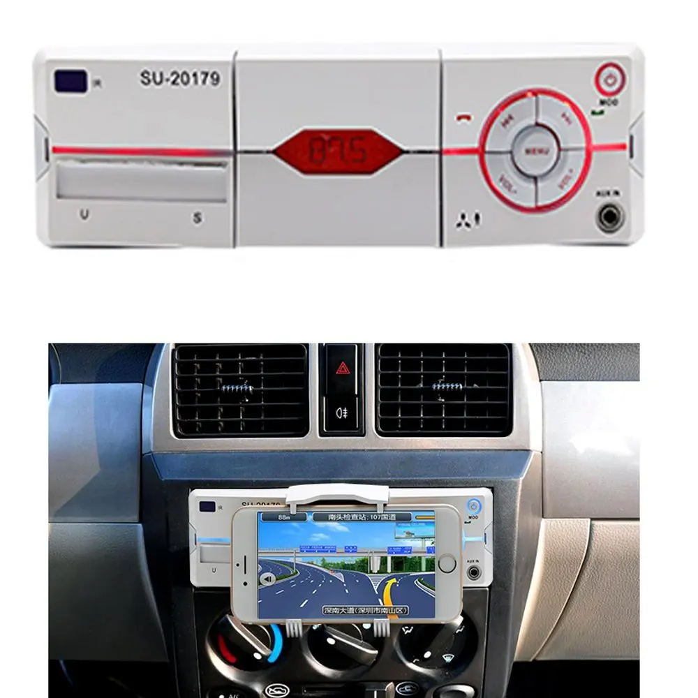 Автомобильное радио mp3-плеер Встроенная поддержка USB SD AUX Bluetooth FM радио приемник 1din 12 В Авто Аудио плеер многофункциональный 20179