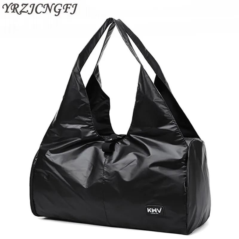 

Couple Black Travel Bags Women Large Capacity Duffle Bag Organizer Trip Suit Weekend Gym Bag Hand Luggage Bags With Shoe Pouch