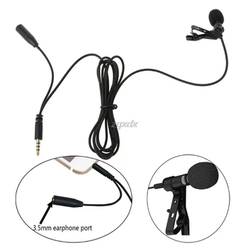 

Clip-On Lapel Hands-Free Microphone Mic For PC Laptop Tablet Cell Phone