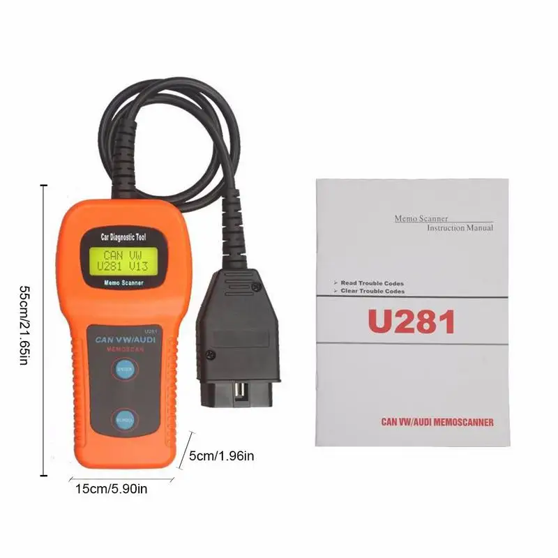OBD II 2 может U281 Автомобильное устройство чтения кода сканер Memo диагностический