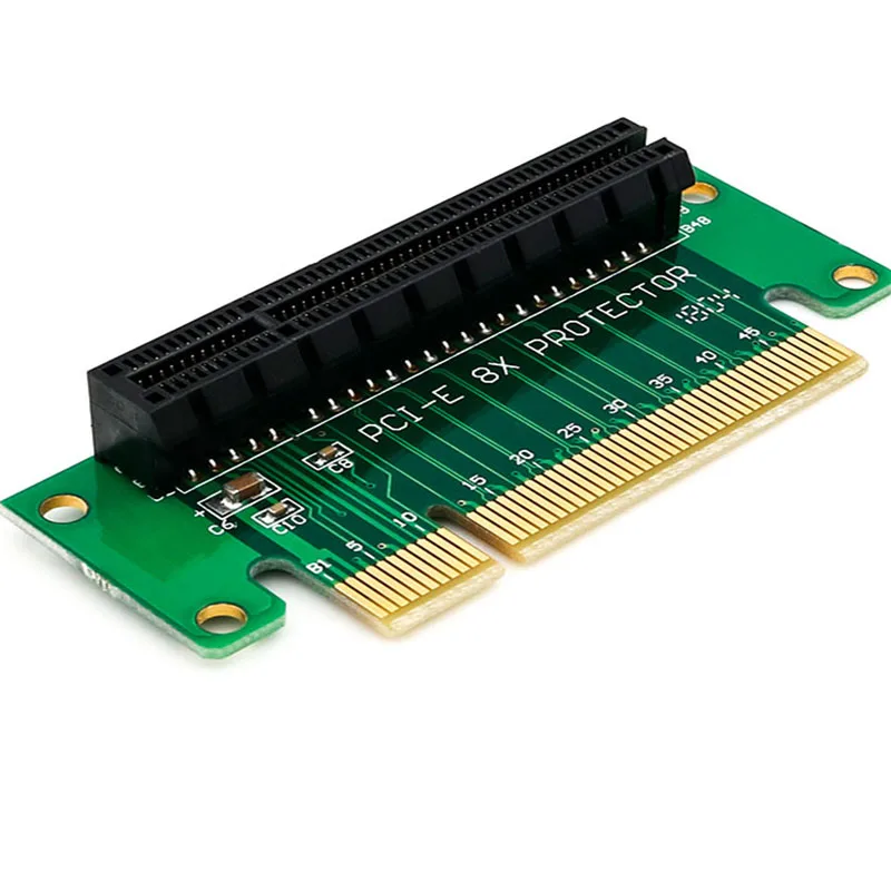 Плата адаптера PCI E 8x плата под прямым углом 90 градусов КОМПЬЮТЕРНЫЙ СЕРВЕР