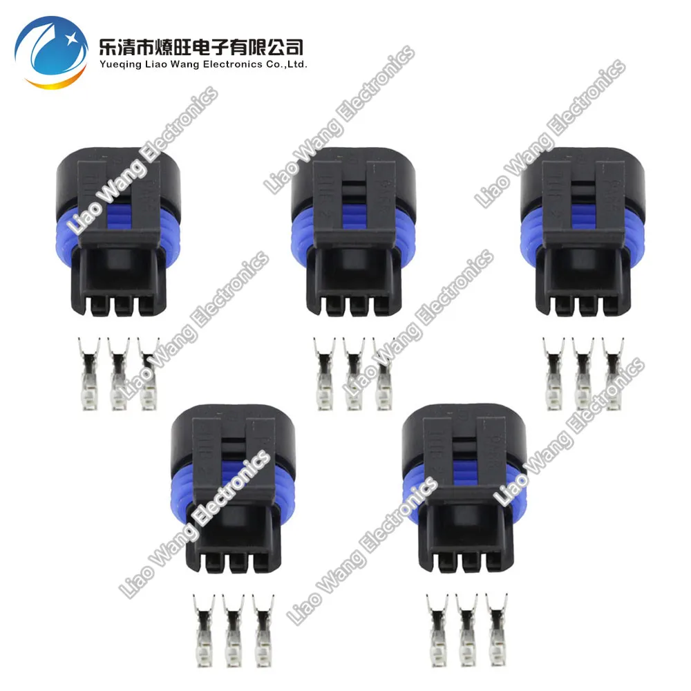 

5PCS 3 pin 1.5A jacket sensor plug Delp replace parts with terminal DJ7039YA-1.5-21