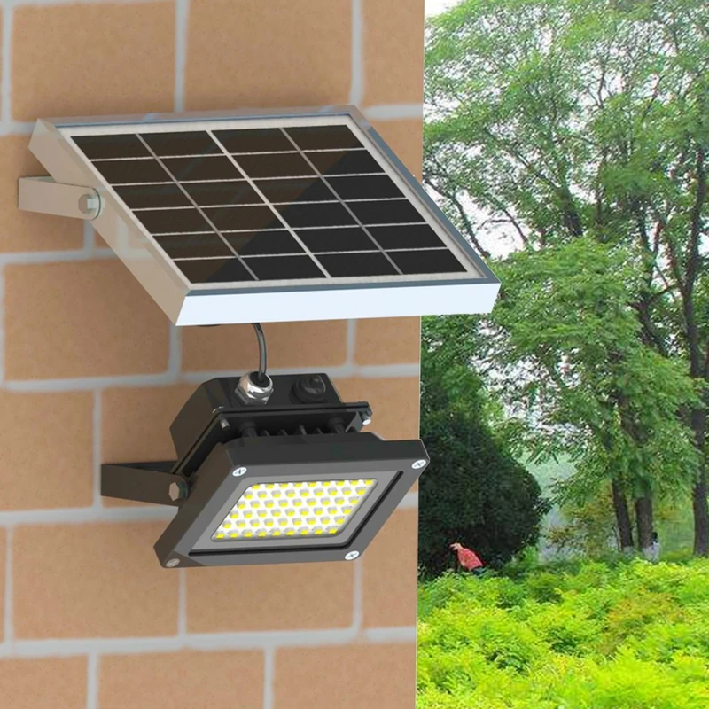 Carga do Painel Solar de Alta Conduziu a Luz de Rua Microondas ao ar Solar à Prova Potência Solar Sensor Corpo Radar Livre Lâmpada Jardim Dwaterproof Água 10 w 6 conduziu a luz de rua solar 10
