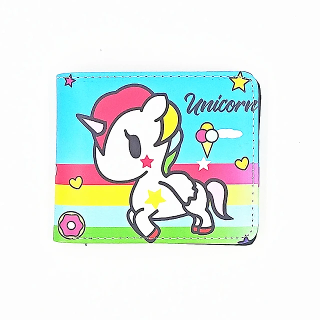 new design kids animal unicorn cion pure no face short wallets purse female women's bag comic fate child purse for coins