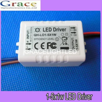 

10pcs/lot 1-5x1W LED driver 1x1W 2x1W 3x1W 4x1W 5x1W External power supply transformers for ceiling light lamps