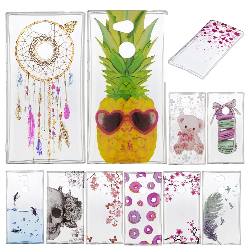 

For Sony L 2 L2 Case Transparent Colored Anime Animal Silicon TPU Skin Soft Back Cover Case for Sony Xperia L2 H3311 H3321 H4311