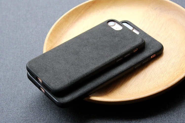Case for iPhone X XS Max XR 11 Pro MAX Italian Suede Like Fabric Downy Leather Cover Luxury Phone Housing Coque Hundas Shell iphone 7 plus case
