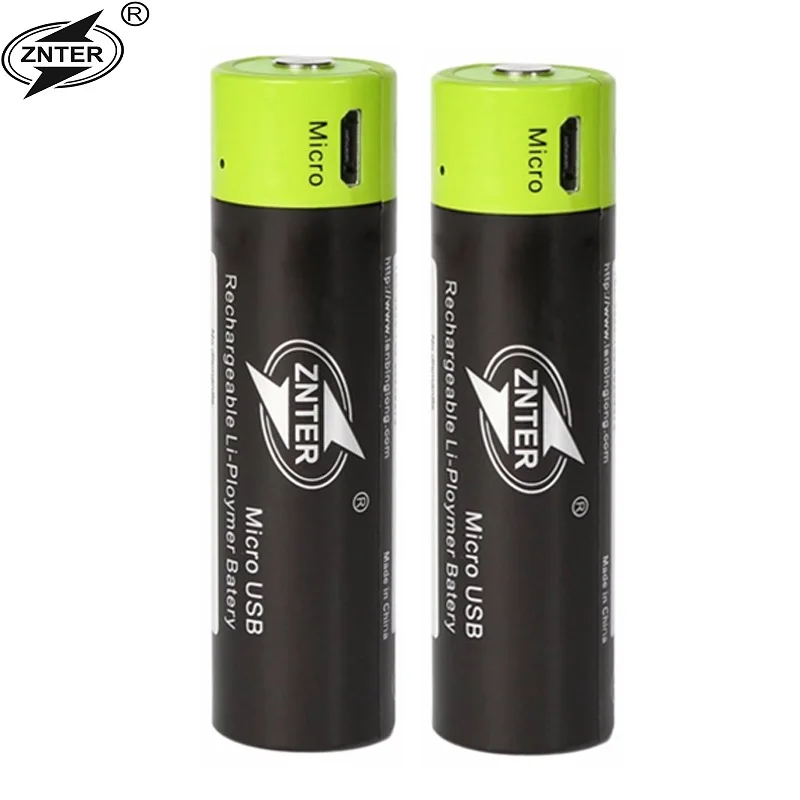 ZNTER-2pcs-3-7V-18650-Battery-1500MAH-Lipo-lithium-polymer-battery-rechargeable-Batteries-for-flashlight-powerbank