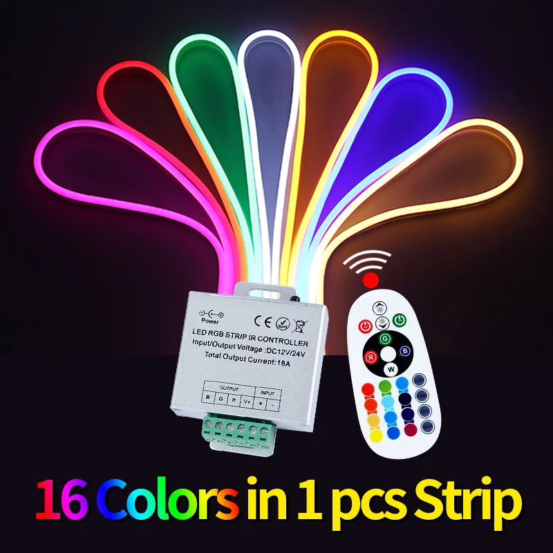 10m RGB SMD 5050 Flex soft LED Neon Rope Bar LED Strip Light DC12V 