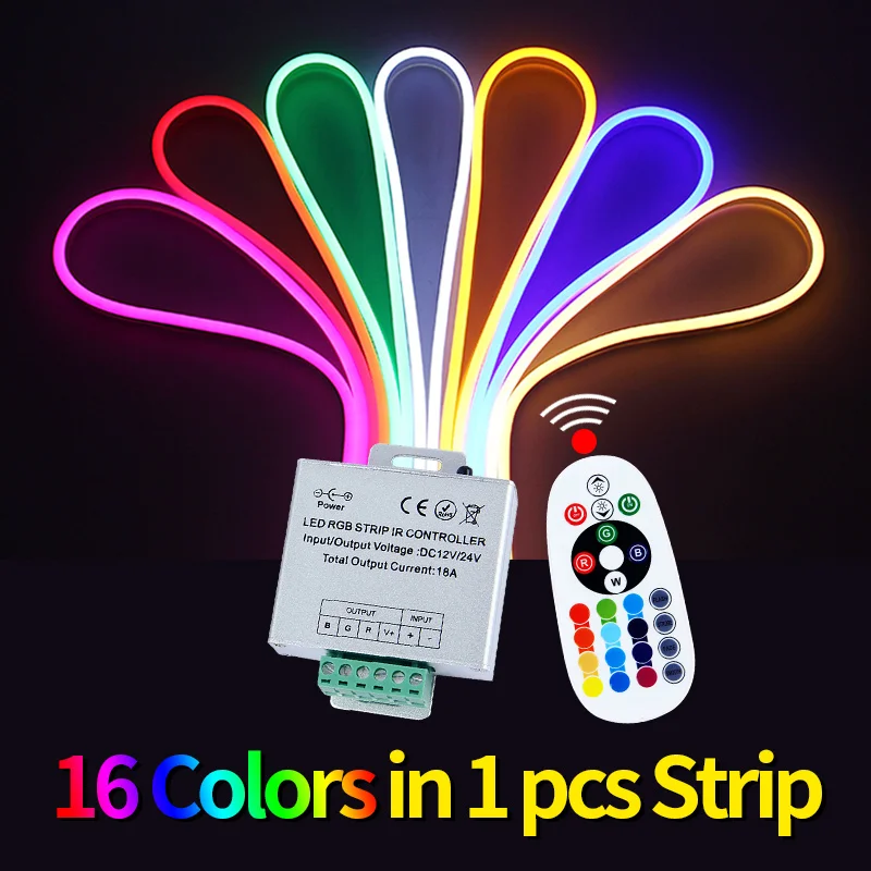  SMD5050 RGB LED Strip DC12V 1M-5M-10M 15M 20M Flexible Neon Led Light Desk Lighting Waterproof Home