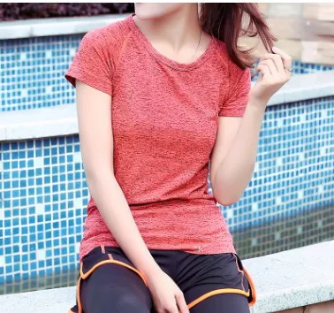 2018 Hot sell Sport Running T Shirt for Women Dry Quick Gym Yoga Shirt, Ladies Fitness Short Sleeve T-shirt Jogging Running Tops