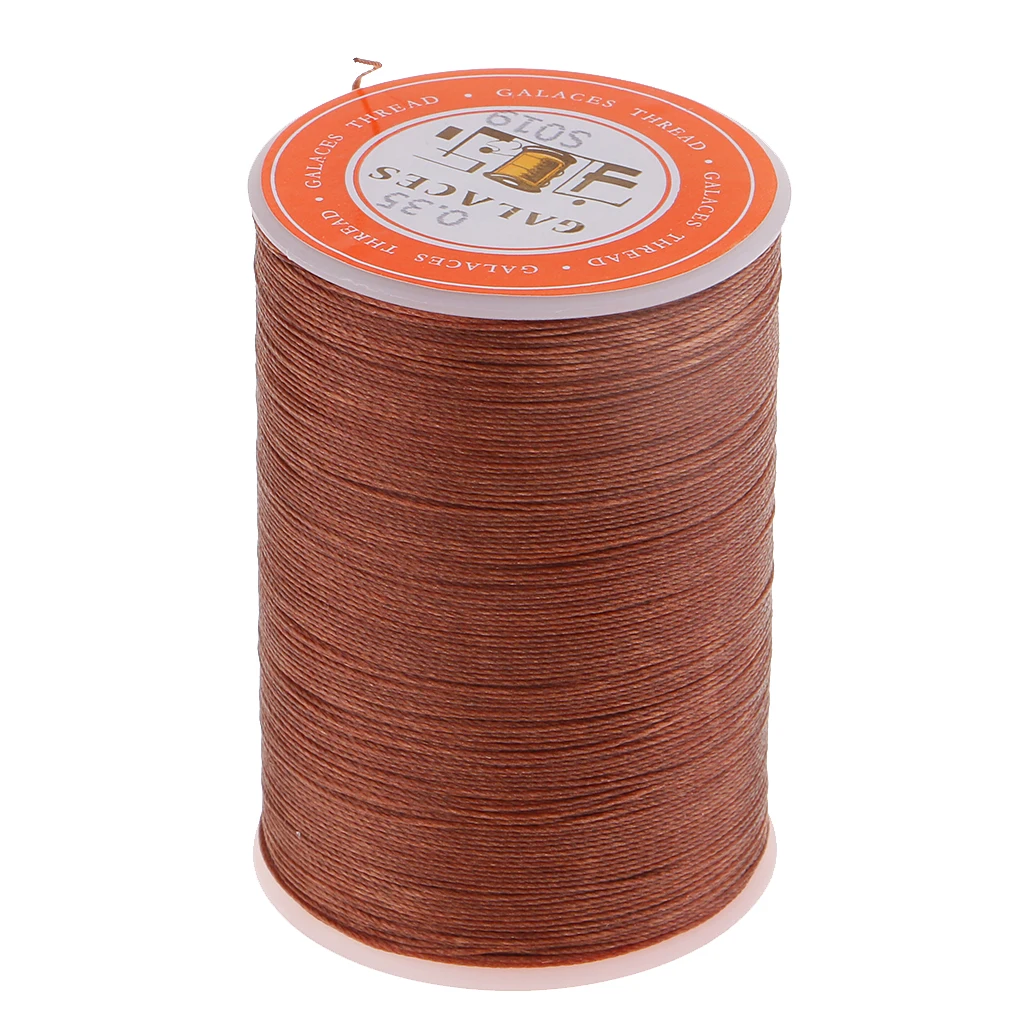 4 Pieces 300 Meters 0.35mm Leather Sewing Waxed Wax Thread Hand DIY Stitching Cord Crafts