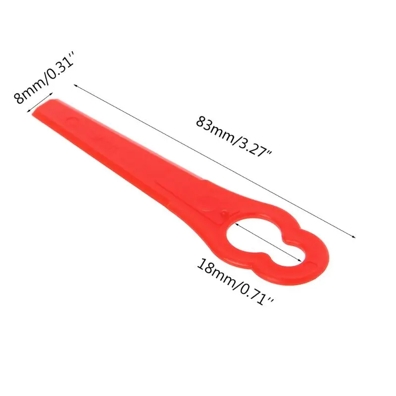 Новинка 30 шт Пластиковые лезвия для газонокосилки, сменные лезвия для быстрой резки