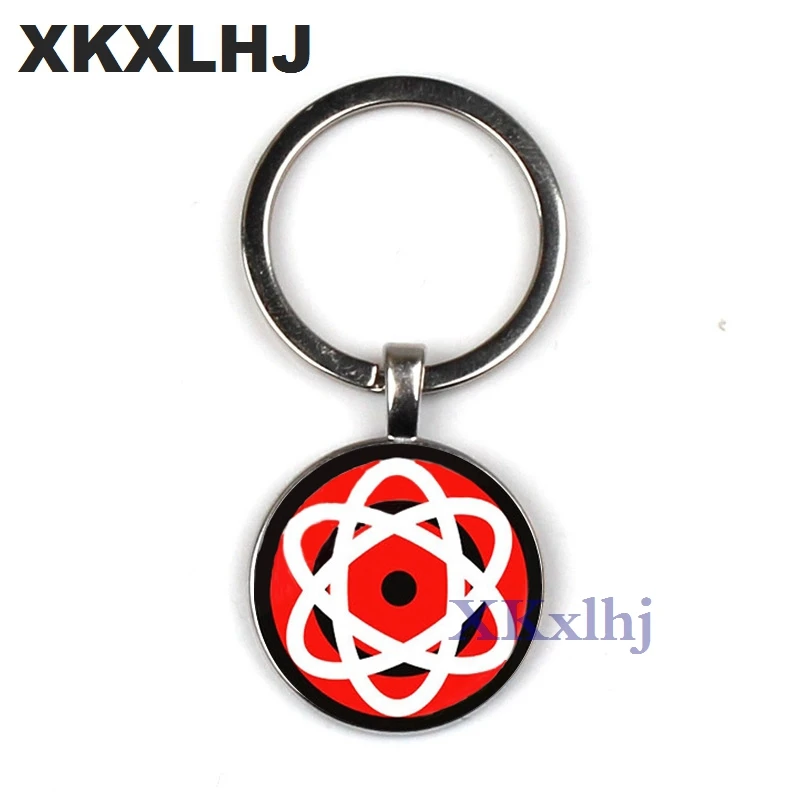 XKXLHJ Fashion Glass Photo Keyring Naruto Shippuden Keychain Silver Naruto Symbol Key Chains Key Rings Handmade Jewelry - Цвет: 3