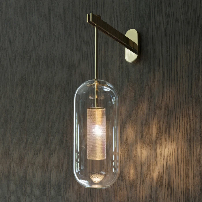 modern glass wall lights