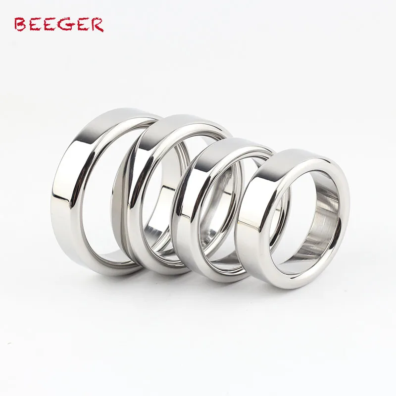 Стальное кольцо BEEGER для пениса твердое стальное сохранения твердости во время