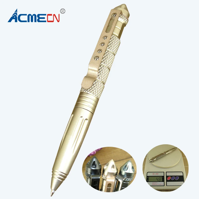 cheap ACMECN Novelty Design Drafting Tactical Pen Pocket Tool for Travel Camping Hiking Multifunction Pen Hot Sale Self Defense Pen