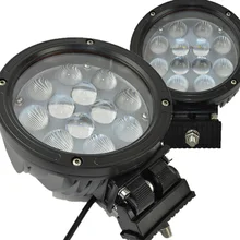 2pcs 7”inch car 60W Cree LED Work Light lamp offroad 4×4 worklight SUV ATV 4WD Tractor for Truck Round