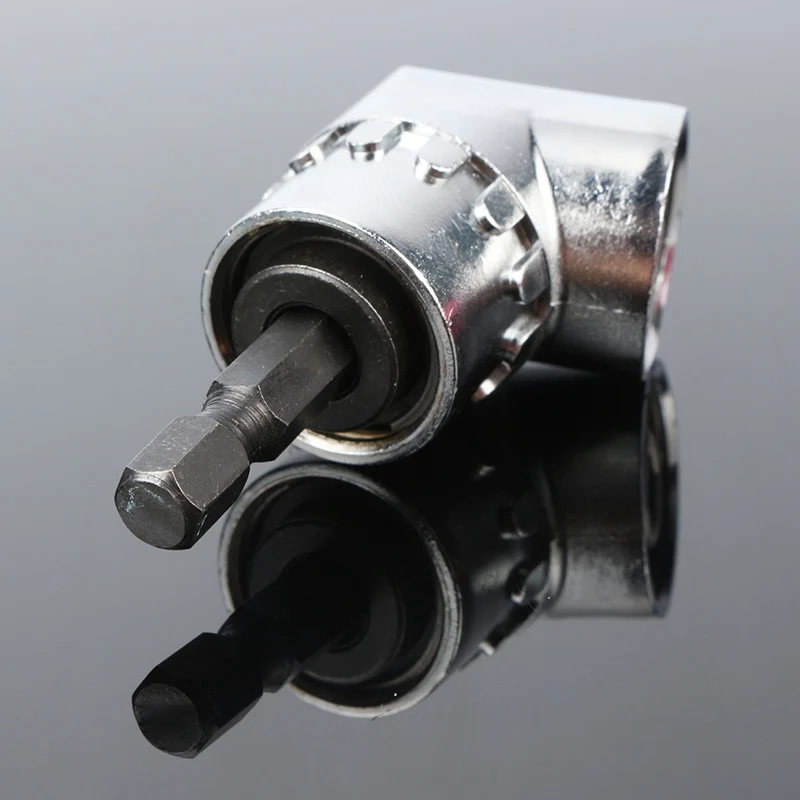 1/4 Inch Hex Screwdriver Power Tool 105 Degree Magnetic Angle Extension Bracket Adapter Screwdriver Sleeve Adapter Screwdriver