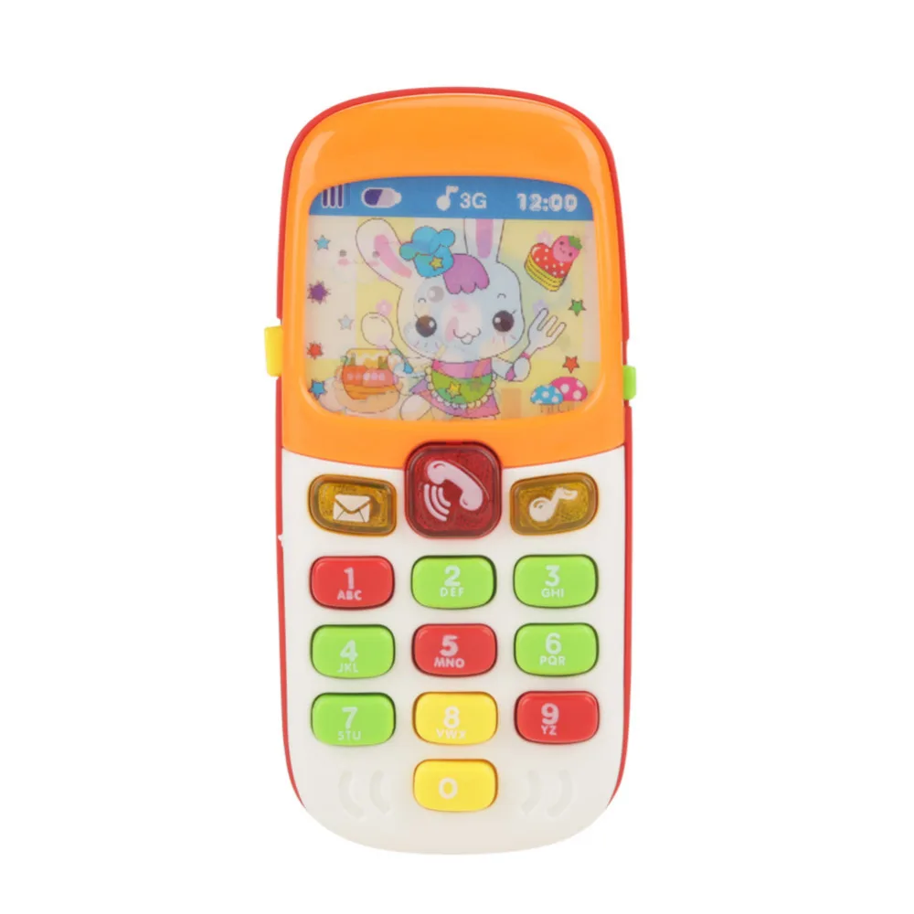 1PC Cute Electronic Phone Toy for Kids Baby Mobile Elephone Toys
