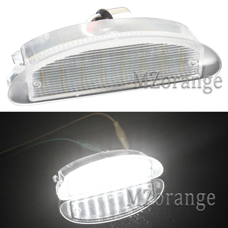 

MZORANGE 1pair License Plate Light For Renault Clio MK2 1998-2005 for Twingo I (1993-2007) 12 White LED Number Auto Styling Lamp